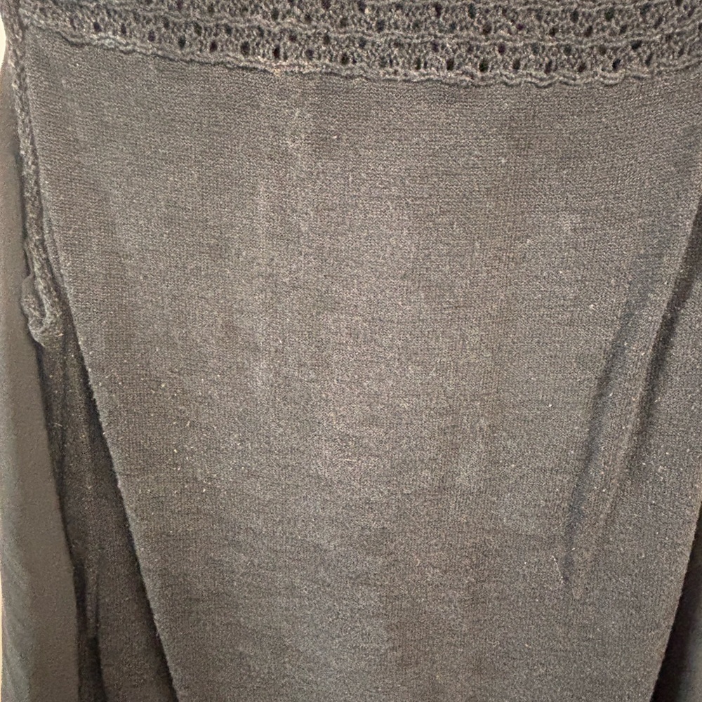 Roz & Ali Black Sleeveless Shell Blouse - Size L - Picture 3 of 6